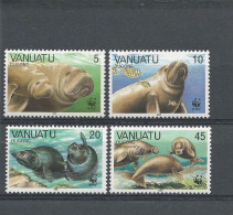 26086 ) Vanuatu WWF 1988 Dugong Mint No Hinge ** - Vanuatu (1980-...)