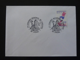 Saint Nicolas Oblitération Sur Lettre Postmark On Cover Epinal 88 Vosges 1986 - Christianisme