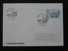Au Temps Des Diligences Oblitération Sur Lettre Postmark On Cover Amiens 80 Somme 1987 - Diligencias