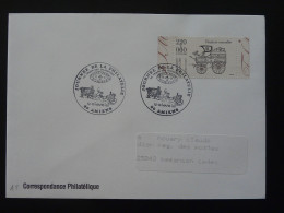 Diligence Journée De La Philatélie Oblitération Sur Lettre Postmark On Cover Amiens 80 Somme 1988 - Kutschen