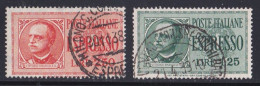 Italie - 1900 - 1944  Victor Emmanuel III  - Poste Expresse  Y&T  N ° 16 Et 19  Oblitéré - Correo Urgente