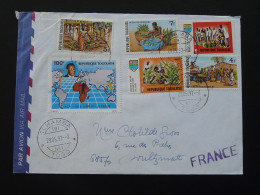 Lettre Par Avion Air Mail Cover Fruits Et Légumes Activités De Marché Oblit. Tchamba Tri N°1 Togo 1992 - Legumbres