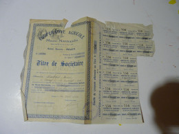 Action Coopérative Agricole De Haute Normandie 1924 Rouen 76 Dubois Corny Eure 27 - Landwirtschaft