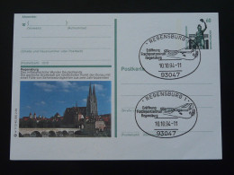 Entier Postal Stationery Card Regensburg Cathedrale Pont Bridge Allemagne Germany 1994 - Cartoline Illustrate - Usati