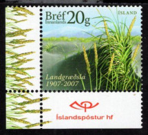 Iceland - 2007 - Centenary Of Soil Conservation Service - Mint Stamp - Unused Stamps