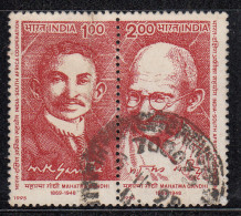 Se-tenent Used India 1995, South Africa Conference, Gandhi As Young Barrister And Old Age, - Oblitérés