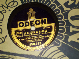 DISQUE 78 TOURS ODEON EDGARD DETRAIT CHANTEUR TYROLIEN - 78 Rpm - Schellackplatten