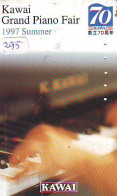 Télécarte Japon * Musique * KAWAI PIANO *    (295) Japan Music Phonecard * KLAVIER * Musik Telefonkarte * - Musica