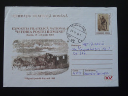 Entier Postal Stationery Diligence Histoire Postale Roumanie Romania 2002 - Diligences