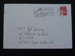 Rugby Flamme Sur Lettre Postmark On Cover Marcoussis 91 Essonne 2003 - Rugby