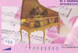 Télécarte Japon * Musique * Et5500 *  PIANO  *   (297) Japan Music Phonecard * KLAVIER * Musik Telefonkarte * - Musik