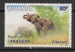 RWANDA - 1986 - N°YT. 1221 - Elephant / Elefant - Neuf Luxe ** / MNH / Postfrisch - Unused Stamps