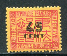 INDOCHINE- Taxe Y&T N°59- Neuf Sans Charnière ** - Portomarken