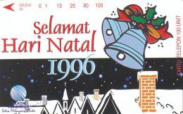 Telkom Indonesia, S416 Christmas Selamat Hari Natal 1996, MINT, Tamura, RRR - Indonésie