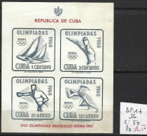 CUBA BF 17 Sans Gomme Côte 50 € - Blocks & Sheetlets