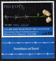 Israel - 2008 - International Holocaust Commemoration Day - Mint Stamp With Tab - Ungebraucht (mit Tabs)