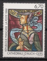 FRANCE - 1999 - N°YT. 3254 - Cathédrale D'Auch - Neuf Luxe ** / MNH / Postfrisch - Glas & Brandglas