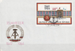 DDR GDR RDA - 35 Jahre DDR (MiNr: Bl.77) 1984 - FDC LESEN - 1981-1990