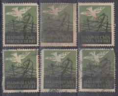 Hungary ⁕ WAR LOAN / Dove Of Peace ⁕ HADIKÖLCSÖN HOZZA Á BÉKET ⁕ 6v Cinderella Stamp - Erinnophilie