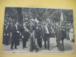 47 4972 CPA 1903 - 47 AGEN - LE MINISTRE DE LA GUERRE ANDRE A L'INAUGURATION DU MONUMENT DES MOBILES - BELLE ANIMATION. - Inwijdingen