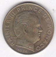 Monaco. 20 Centimes 1974, Rainier III, En Cupro Aluminium - 1960-2001 Nouveaux Francs