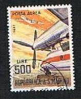 SAN MARINO CAT.UNIF.  POSTA AEREA  A149  -  1965 AEREI MODERNI:DART - USATI (°)   DA FOGLIETTO - Airmail