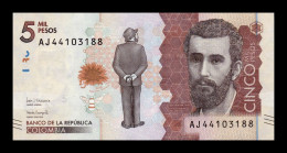 Colombia 5000 Pesos José Asunción Silva 2020 Pick 459f Sc Unc - Colombie