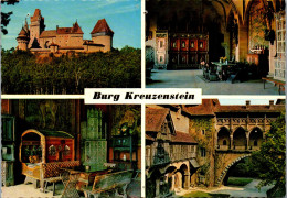 48077 - Niederösterreich - Leobendorf , Burg Kreuzenstein , Blick V. Süden , Saal , Fürstenzimmer , Kaschauer Gang - Korneuburg