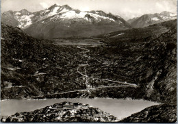 47969 - Schweiz - Guttannen , Grimsel Hospiz , Strasse Zur Passhöhe , Pizzo Gallina U. Mittaghorn - Gelaufen 1953 - Guttannen