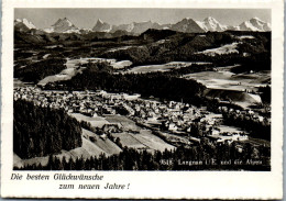 47948 - Schweiz - Langnau , I. E. Mit Alpen , Panorama - Gelaufen  - Langnau Im Emmental