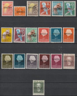 West Nieuw Guinea 1962, Plakker MH, NVPH 1-19, First Print UNTEA - Niederländisch-Neuguinea