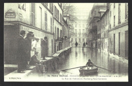 Carte Postale De La Rue De L'Université, Paris, Inondée En 1910. Paris Discret. Postcard From Rue De L'Universite, Paris - Guarda