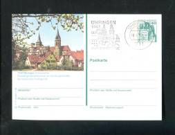 "BUNDESREPUBLIK DEUTSCHLAND" Bildpostkarte Mit Bildgleichem Stempel Ex "OEHRINGEN" (4715) - Illustrated Postcards - Used