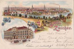 Gruss Aus Zwickau - Litho - Verlag F. Ullmann - Zwickau