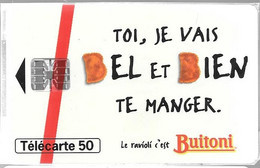 CARTE²-PUBLIC-50U-SC7-07/1995-F557.980- BUITONI-RAVIOLIS-V°DN°Rge C58152574 Gras-R°/V°Couleur Ecru-NSB- TBE - 1995