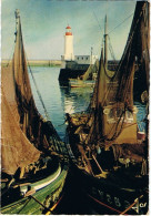 CPM..29..GUILVINEC..BATEAUX SECHANT LEURS FILETS DANS LE PORT GUILVINEC...PHARE - Guilvinec