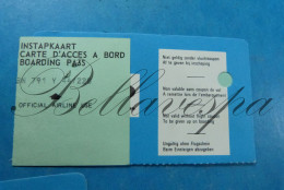 SABENA Airlines 2 X Boarding Pass  SN 791  Y44/228 & 225 Instapkaart - Eintrittskarten