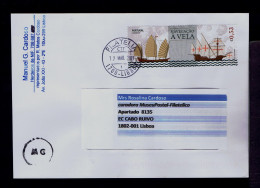 Gc8202 PORTUGAL Christiane Portuguese Voile Navigation Macau Transports Asie Typical Bateaux Mailed - Autres (Mer)