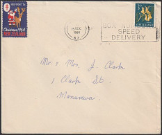 1964 TB SEAL ON 3d KOWHAI COVER - Storia Postale