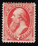 Estados Unidos, 1870-82  Y&T. 43a. MH,  7 C. Rojo, [Grill.] - Unused Stamps