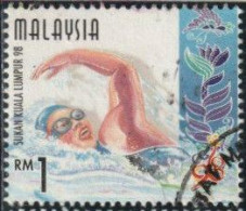 Malaisie 1998 Yv. N°685 - Jeux Du Commonwealth à Kuala Lumpur - Natation - Oblitéré - Malaysia (1964-...)