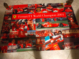 Poster Ferrari Schumacher World Champion 2001 - Autorennen - F1