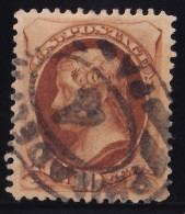 Estados Unidos, 1870-82  Y&T. 55A. 10 C. Marrón, [papel Poroso.] - Used Stamps