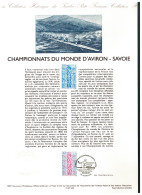 DOC PHILATELIQUE CHAMPIONNATS D'AVIRON SAVOIE NOVOLAISE (73) 30-08-97 #215# - Roeisport