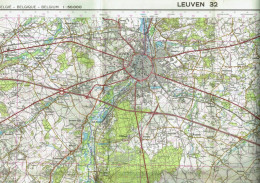 Institut Géographique Militaire Be - "LOUVAIN - LEUVEN" - N° 32 - Edition: 1973 - Echelle 1/50.000 - Topographische Karten