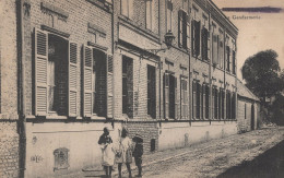 African Children At French Gendarmerie Police Station Old Postcard - Police - Gendarmerie