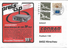 0165b: Bund 1984, Archivkongress (Elektronik) Auf Themengleichem Firmenkuvert Conrad, Gelaufen Nach Hirschau - Physik