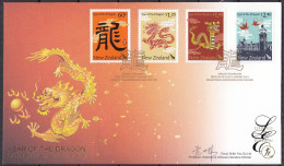 NEW ZEALAND 2012 Year Of The Dragon, Limited Edition FDC - Chinese New Year