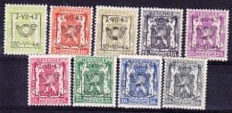 BELGIQUE COB PREO SERIE 25  ** MNH. (7C173) - Sobreimpresos 1936-51 (Sello Pequeno)