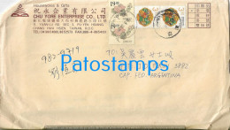 220897 CHINA TAIWAN COVER CANCEL CIRCULATED TO ARGENTINA NO POSTAL POSTCARD - Chine